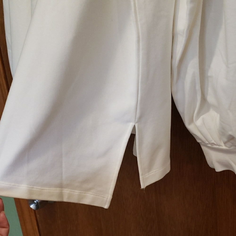 a.n.a Women's Elegant Cream Puff Sleeve Top- XL - Picture 9 of 10